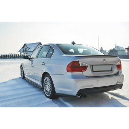 Накладки сплиттеры боковые на задний бампер на BMW 3 E90 / E91 M-Pack